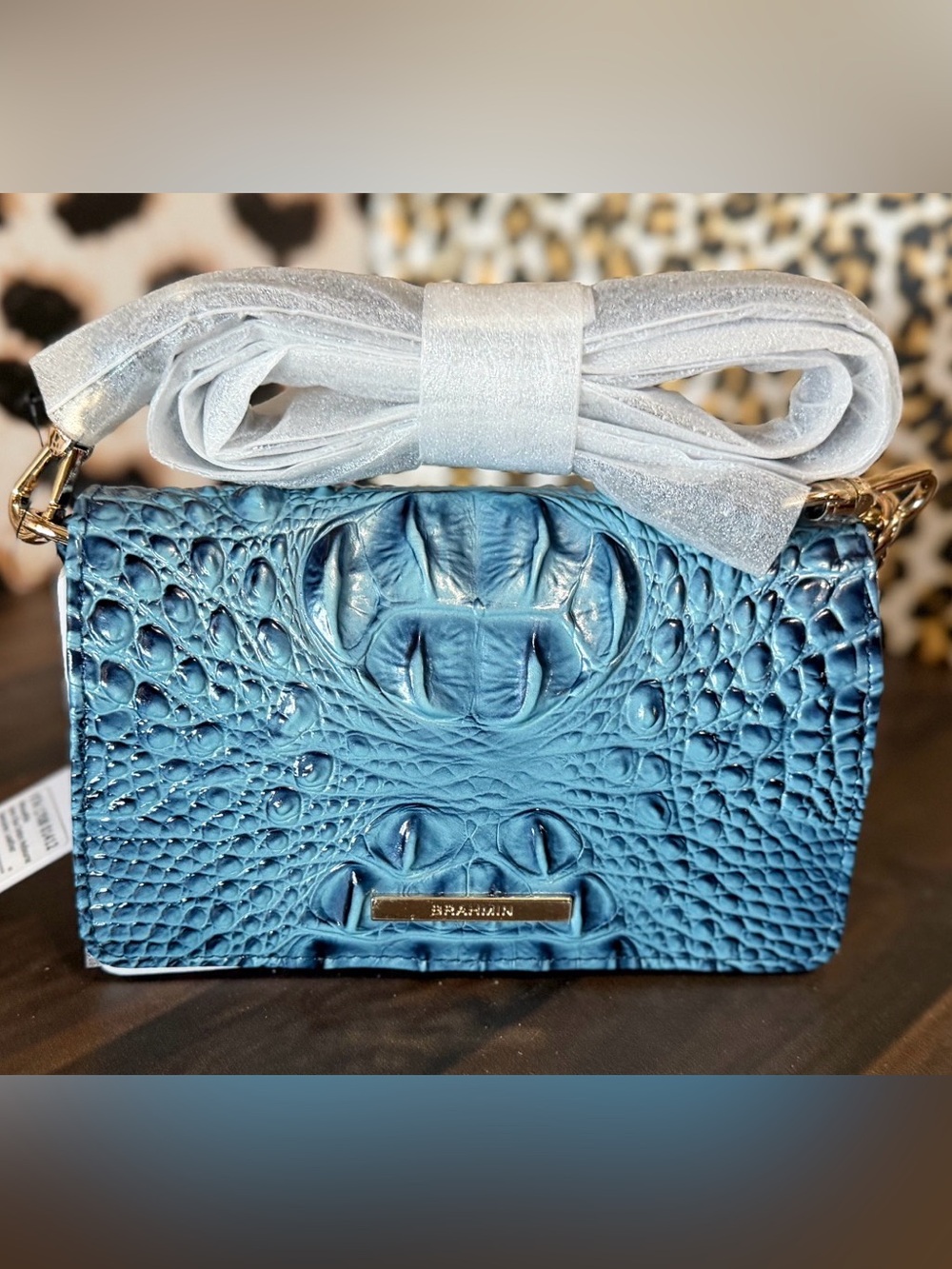 Brahmin Minuette Retro Blue Melbourne New with Tags! Crossbody FIRM$